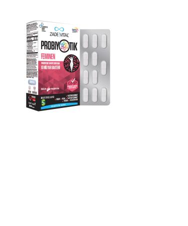 Zade Vital Feminine Probiotic Food Supplement 30 Capsules