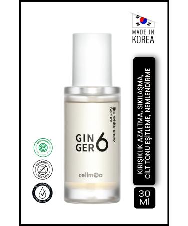 Ginger6 White Snow Skin Care Serum 30 Ml | Anti-aging and Anti-wrinkle | p Ginger Water Peptide