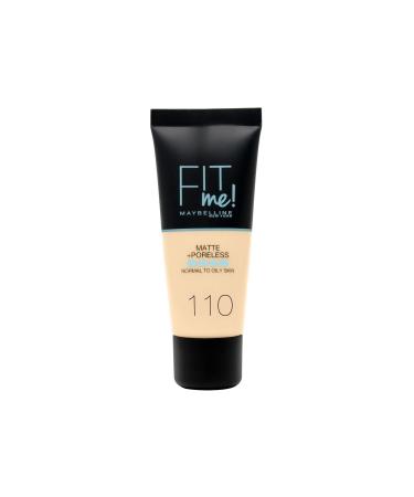 Maybelline New York Fit Me Matte+poreless Foundation - 110 Porcelain - Buy Online on GoSupps.com