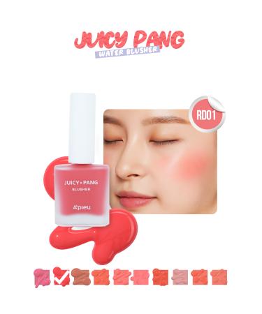 Missha Fruit Scented Moisturizing Natural Looking Liquid Blush A'PIEU Juicy-Pang Water Blusher (RD01)