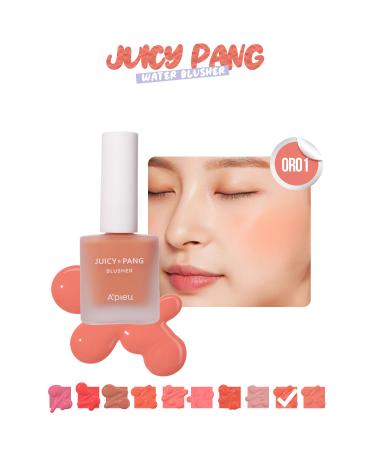 Missha Fruit Scented Moisturizing Natural Looking Liquid Blush A'pieu Juicy-pang Water Blusher (OR01)