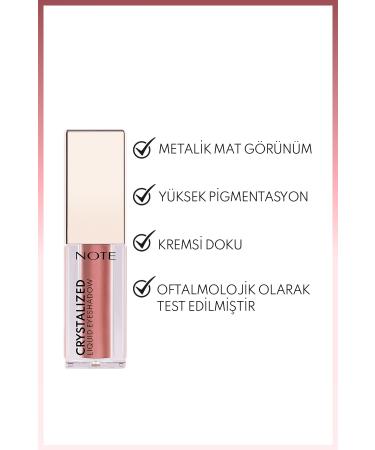 Note Cosmetics Crystalized Liquid Eyeshadow Liquid Metallic Eyeshadow - 04 Pink Bouquet - Buy Online on GoSupps.com