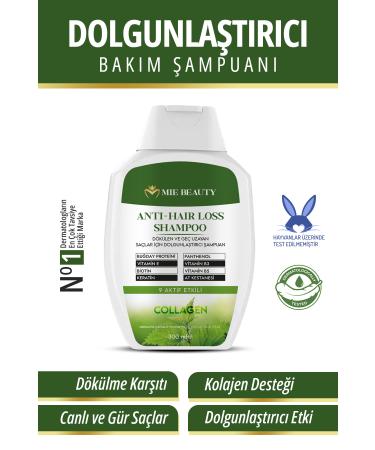 MIE BEAUTY Collagen and Keratin Anti-Hair Loss Fast Hair Growth Plumping Repairing Nourishing Shampoo