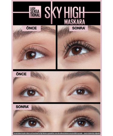 Maybelline New York Lash Sensational Sky High Mascara - Black - Buy Online on GoSupps.com