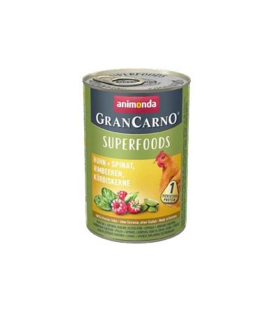 Gran Carno Superfoods Chicken Spinach Raspberry Canned Dog Food 400 gr
