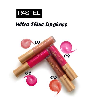 Pastel Ultra Shine Lipgloss - Glittery Colored Lip Gloss No:02
