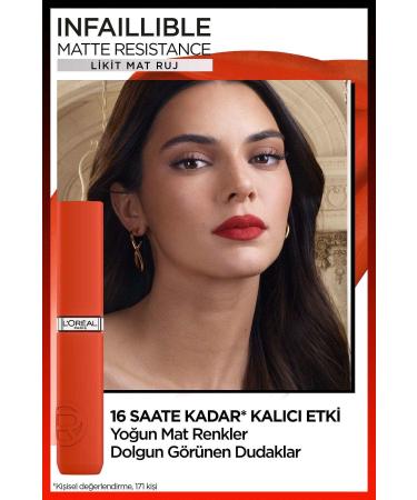 L'Oreal Paris Infaillible Matte Resistance Liquid Matte Lipstick - 420 Le Rouge Paris - Buy Online on GoSupps.com