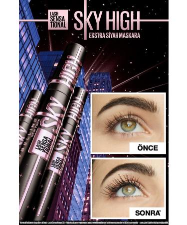 Maybelline New York Lash Sensational Sky High Cosmic Black Black Mascara - Buy Online on GoSupps.com