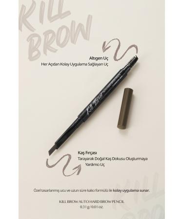 CLIO Fine Hexagonal Tip Eyebrow Pencil Kill Brow Auto Hard Brow Pencil (05 GRAY BROWN) - Buy Online on GoSupps.com