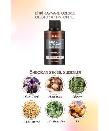 Kundal Anti-Breakage Nourishing Care Shampoo Honey & Macadamia Nature Shampoo 100ml (WHITE MUSK) - Buy Online on GoSupps.com