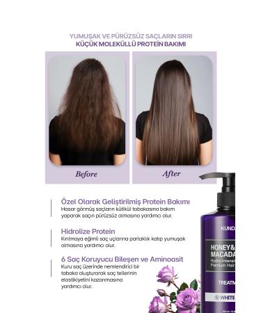 Kundal Intensive Moisturizing and Nourishing Conditioner Honey&macadamia Protein Treatment (ENGLISH ROSE) - Buy Online on GoSupps.com