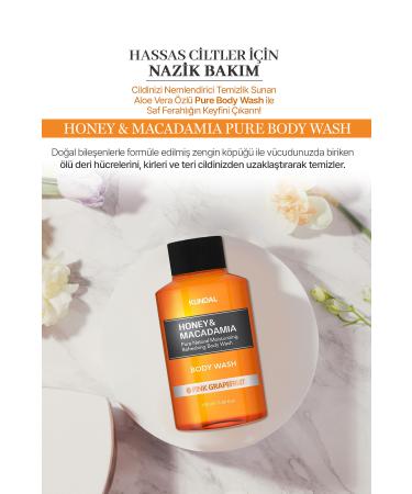 Kundal Ph Balancing and Purifying Body Wash Gel Honey&macadamia Pure Body Wash(P NKGRAPEFRU T) - Buy Online on GoSupps.com