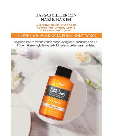 Kundal Ph Balancing and Purifying Body Wash Gel Honey&macadamia Pure Body Wash (WHITE MUSK) - Buy Online on GoSupps.com