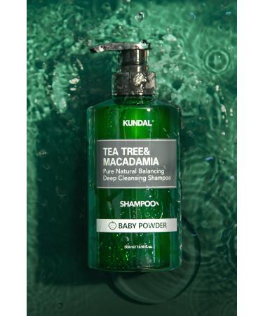 Kundal Shampoo for Problem Scalps Tea Tree & Macadamia Deep Cleansing Shampoo (BABY POWDER) - Buy Online on GoSupps.com