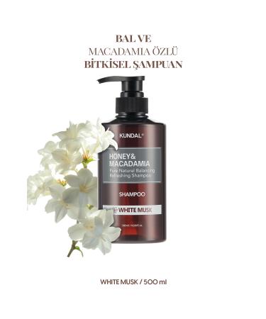 Kundal Anti-Breakage Nourishing Care Shampoo KUNDAL Honey & Macadamia Nature Shampoo 500ml White Musk