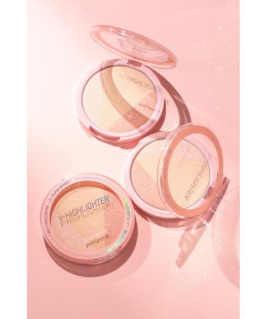 PERIPERA Shimmering Highlighter Palette with Shiny Pearl Pigments Ink V Highlighter 01radianceshot