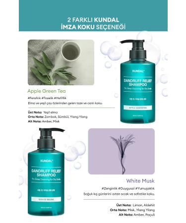 Kundal Anti-Dandruff Itch Reliever Purifying Care Shampoo KUNDAL Dandruff Shampoo (White Musk) - Buy Online on GoSupps.com