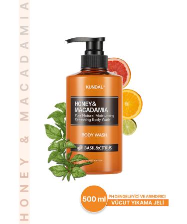 Kundal Ph Balancing and Purifying Body Wash Gel Honey&macadamia Pure Body Wash (BASIL&CITRUS)