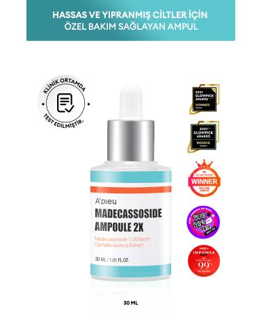 Missha Moisturizing and Soothing Ampoule for Sensitive Skin 30ml A'pieu Madecassoside Ampoule