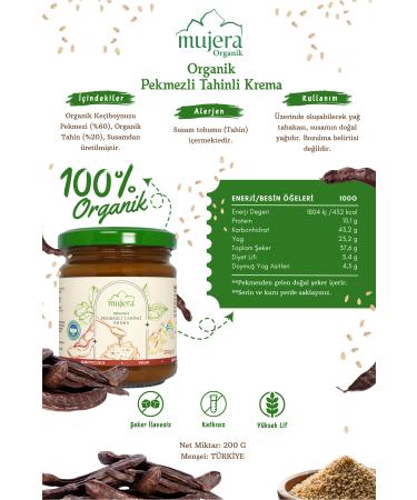 Mujera ORGANIC MOLASSES TAHINI CREAM - Buy Online on GoSupps.com