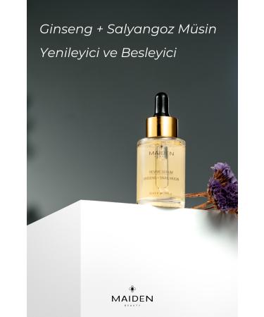 Maiden Beauty Skin Renewing Repairing Ginseng Snail Mucin Ingredient Revitalizing Skin Care Serum 30 ml - Buy Online on GoSupps.com