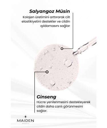 Maiden Beauty Skin Renewing Repairing Ginseng Snail Mucin Ingredient Revitalizing Skin Care Serum 30 ml - Buy Online on GoSupps.com