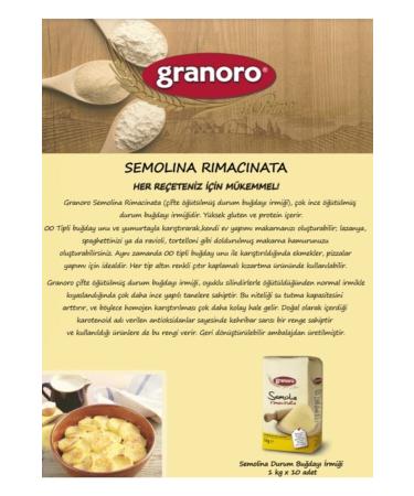 Granoro Semolina Durum Wheat Semolina 1 kg - Buy Online on GoSupps.com