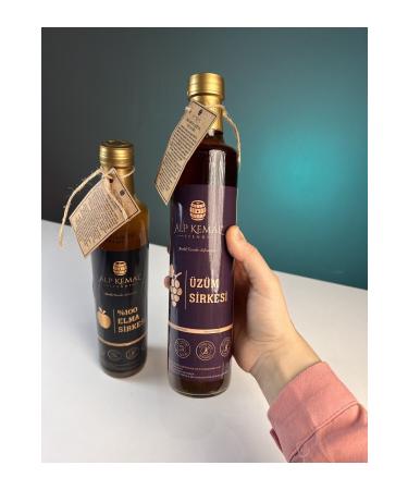 ALP KEMAL EFENDI APPLE VINEGAR 500 ML + GRAPE VINEGAR 500 ML - 2-PACK - Buy Online on GoSupps.com