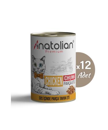 Anatolian Premium Adult Chicken Chicken Adult Cat Canned Food 400 gr x 12 pieces