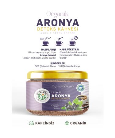 The essence of Anatolia organic production Organic Aronia Detox Coffee ''110gr'' - Buy Online on GoSupps.com