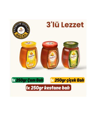 HONEY 3 Flavor Chestnut flower pine honey 250g