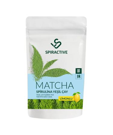 Spiractive Matcha Tea 100 gr Spriluna Japanese Premium Lemon Flavored Detox Burner Matcha Tea with Green Tea - Buy Online on GoSupps.com