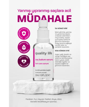 Quality Life Hair Care Oil Argan Keratin Hair Care Oil Hair Care Serum for Burnt and Damaged Hair - Buy Online on GoSupps.com