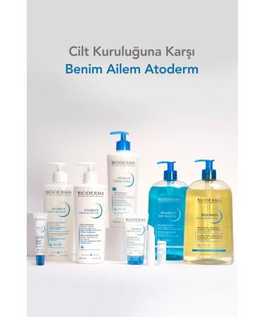 Bioderma Atoderm Shower Gel Family Size Moisturizing Shower Gel for Dry Skin Baby Child Adult 1 Lt - Buy Online on GoSupps.com