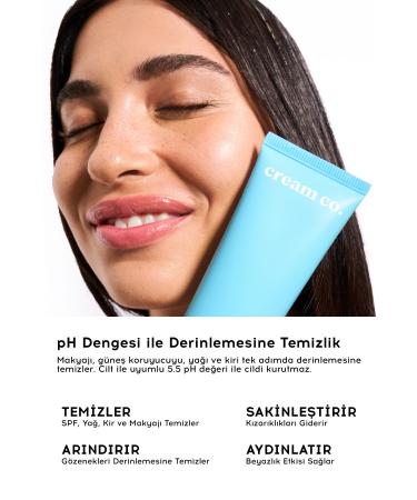 Cream Co. Green Tea Extract Cream Facial Cleanser | Ph Balanced Brightener | Makeup Remover | All Skin Types - Buy Online on GoSupps.com