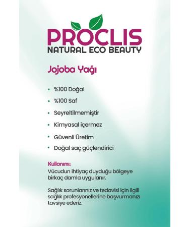 proclis Cold Pressed Jojoba Oil 0 Natural Plant Fixed Oil Jojoba Oil 10ml - Buy Online on GoSupps.com