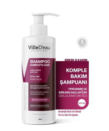 VilleD'eau Complete Care Shampoo Anti-Loss Shampoo for Damaged Oily and Breaking Hair 400 ml - Buy Online on GoSupps.com