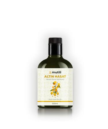 Mutili New Season Olive Oil 500ml Natural Extra Virgin Olive Oil High Polyphenol Glass Bottle Golden Harvest