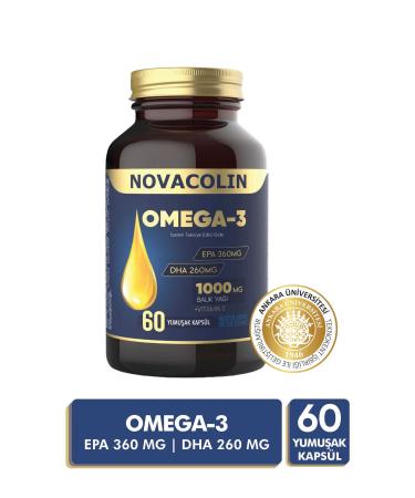 NOVACOLIN Omega3 60 Softgel (EPA 360MG DHA 260MG)