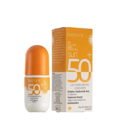 Bepure Tone Equalizing Sunscreen 50 Spf Anti-Spot Collagen Hyaluronic Acid Supported Sunscreen 100ml - Buy Online on GoSupps.com
