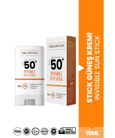 INKLINATUR Natural Stick Sun Cream 50 Spf - Practical and High Protection