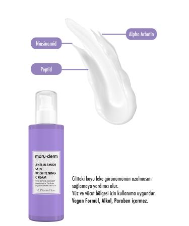 Maru.Derm Maruderm Anti-Stain Skin Whitening Care Cream 200 ml - Buy Online on GoSupps.com