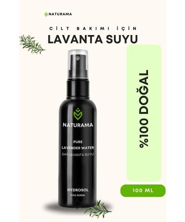 NATURAMA Lavender Water Natural Refreshing and Nourishing Effective Tonic Lavender Hydrosol 100 Ml