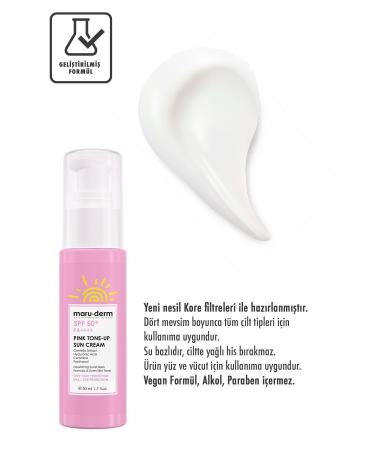Maru.Derm Sunscreen | SPF 50+ Pink Tone-Up Sunscreen | New Generation Korean Filter - Buy Online on GoSupps.com