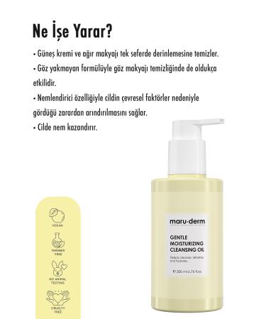 Maru.Derm Maruderm Oil-Based Cleanser 200 ml - Cleansing Oil for Face and Body 200 ml - Buy Online on GoSupps.com