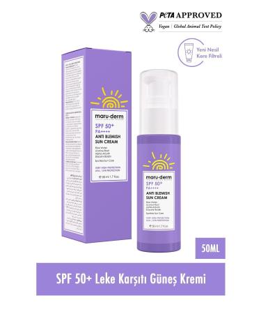 Maru.Derm Sunscreen | SPF 50+ Anti-Spot Sunscreen 50 ML | New Generation Korean Filter - Buy Online on GoSupps.com