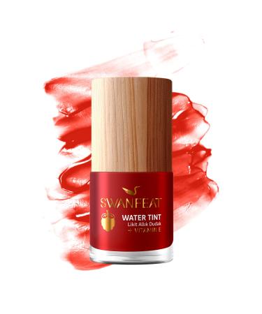 SWANFEAT Vitamin E Permanent Raspberry Color and Flavor Natural and Vivid Look Moisturizing Liquid Blush and Lipstick Tint