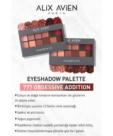 Alix Avien 12-pack Eyeshadow Palette - Eyeshadow Palette 777 Obsessive Addiction 15 6 G - Buy Online on GoSupps.com