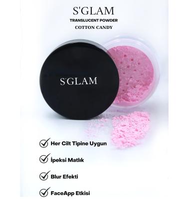 S'GLAM PINK TRANSPARENT POWDER
