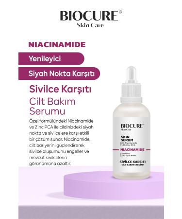 Biocure Niacinamide Skin Care Serum Anti-Acne and Blackhead 30 ML Niacinamide 6% + Zinc PCA 1.5% - Buy Online on GoSupps.com